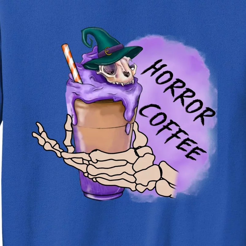 Horror Movie Coffee Fall Scary Movies Coffee Spooky Season Gift Sweatshirt