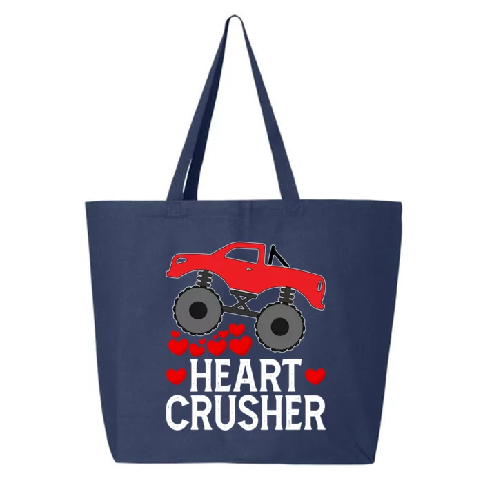 Heart Monstergifttruck Crusher Valentines Day Cute Cool Gift 25L Jumbo Tote