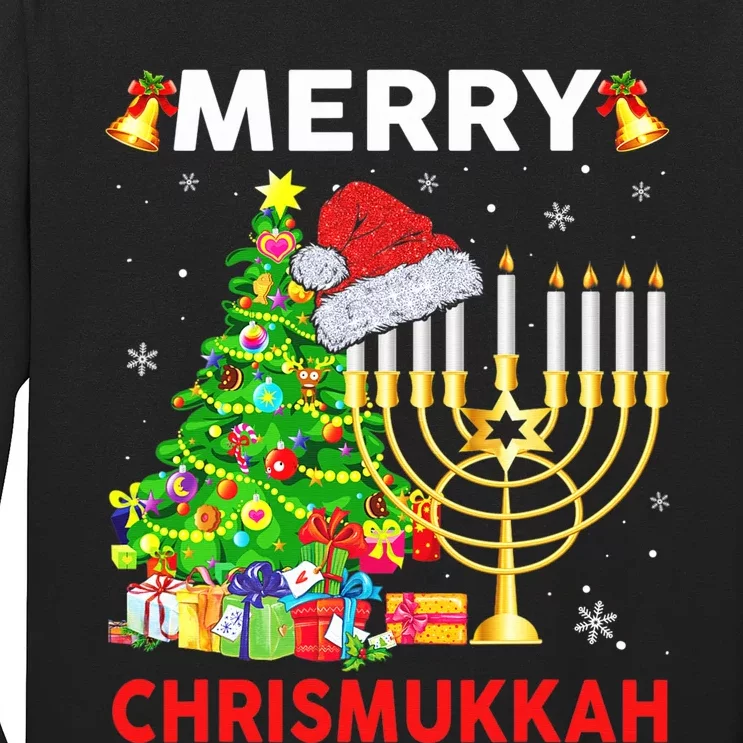 Hanukkah Merry Christmas Chrismukkah Ugly Sweater Long Sleeve Shirt