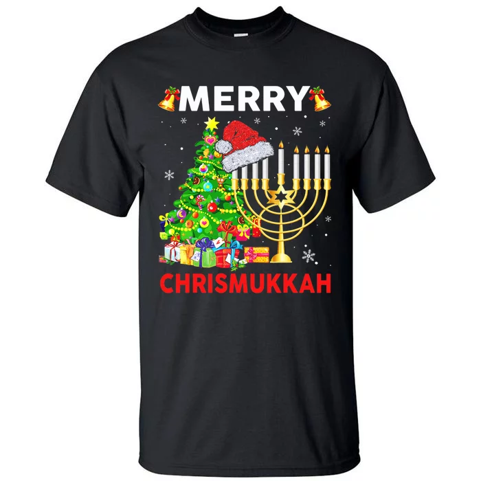 Hanukkah Merry Christmas Chrismukkah Ugly Sweater Tall T-Shirt