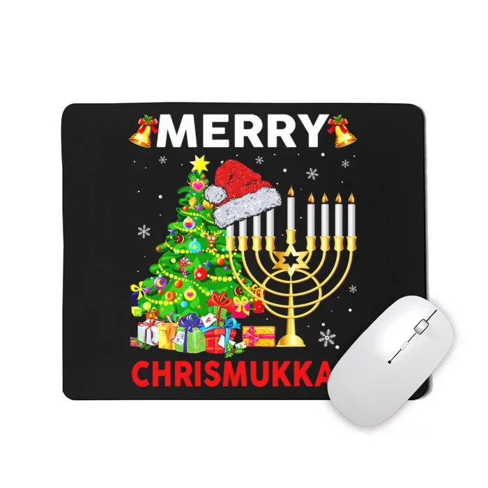 Hanukkah Merry Christmas Chrismukkah Ugly Sweater Mousepad