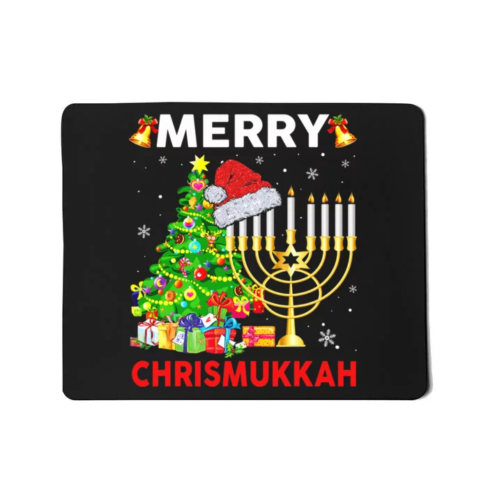 Hanukkah Merry Christmas Chrismukkah Ugly Sweater Mousepad