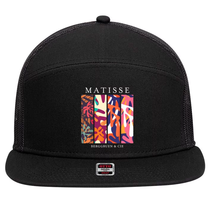 Henri Matisse Cut Outs Art Lover Teachers 7 Panel Mesh Trucker Snapback Hat