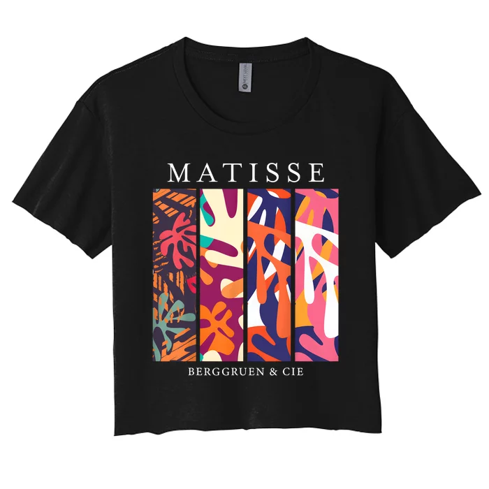 Henri Matisse Cut Outs Art Lover Teachers Women's Crop Top Tee