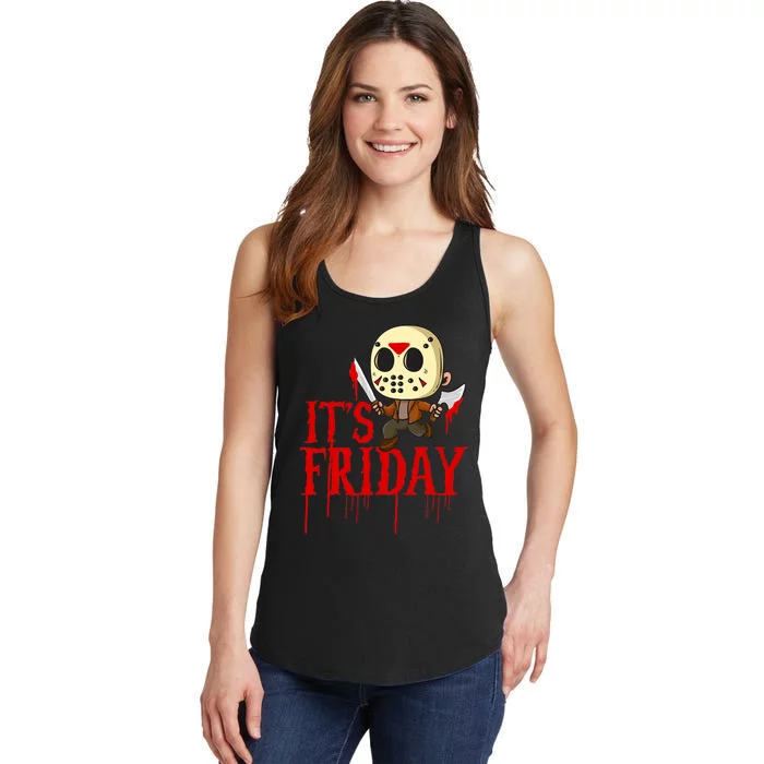 Horror Movie Characters Spooky Friday Halloween Ladies Essential Tank