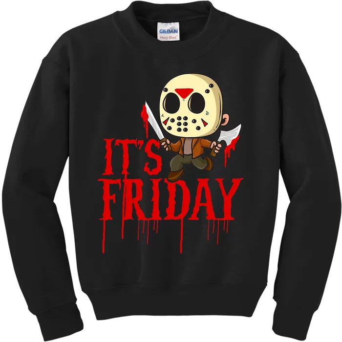 Horror Movie Characters Spooky Friday Halloween Kids Sweatshirt