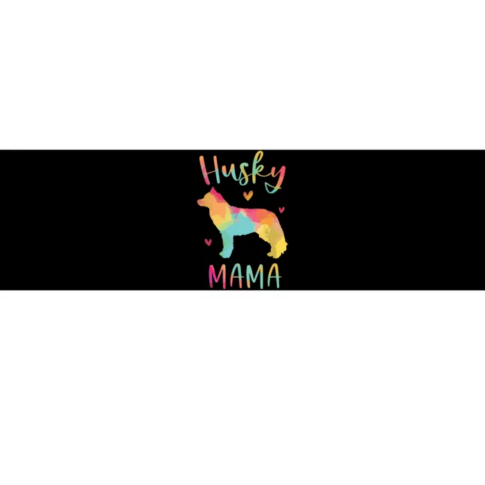 Husky Mama Colorful Siberian Husky Gifts Dog Mom Bumper Sticker