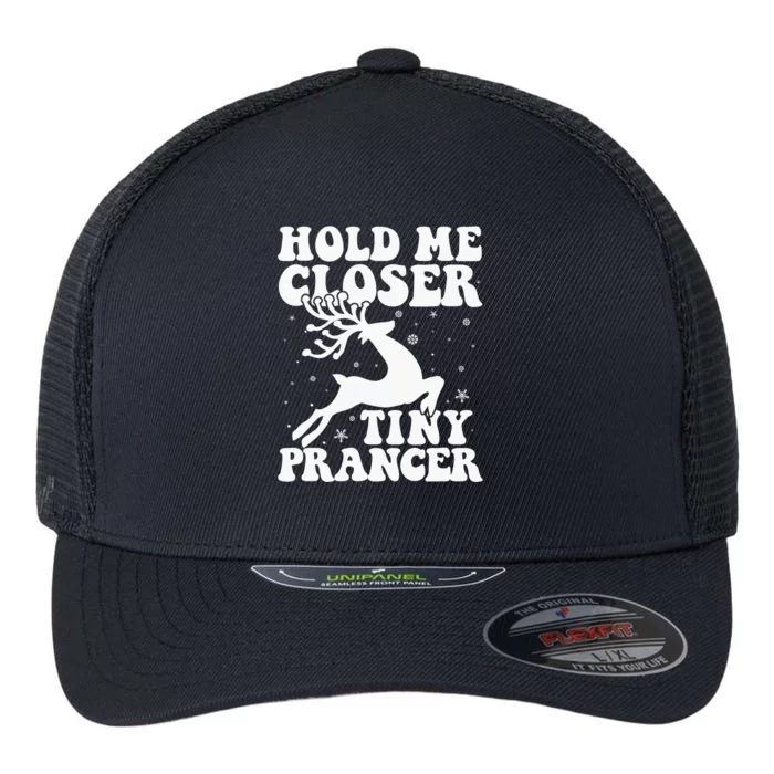 Hold me closer tiny prancer Deer Ugly Christmas Sweater Flexfit Unipanel Trucker Cap