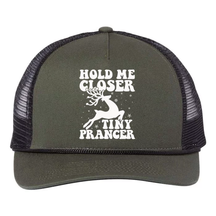 Hold me closer tiny prancer Deer Ugly Christmas Sweater Retro Rope Trucker Hat Cap