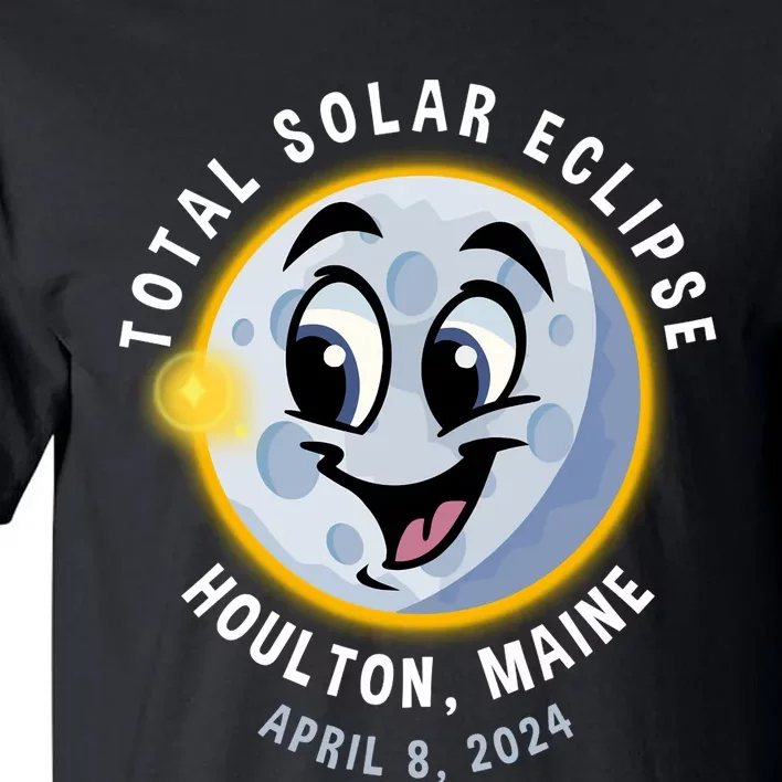 Holton Maine Cute Solar Eclipse April 8 2024 Moon Tall T-Shirt