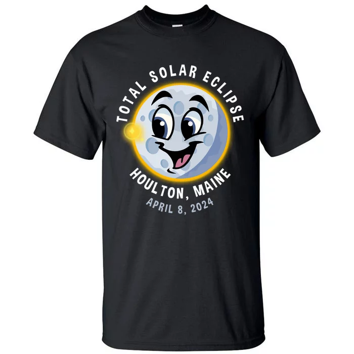 Holton Maine Cute Solar Eclipse April 8 2024 Moon Tall T-Shirt