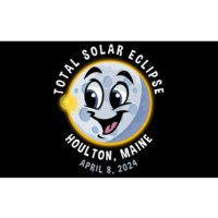 Holton Maine Cute Solar Eclipse April 8 2024 Moon Bumper Sticker