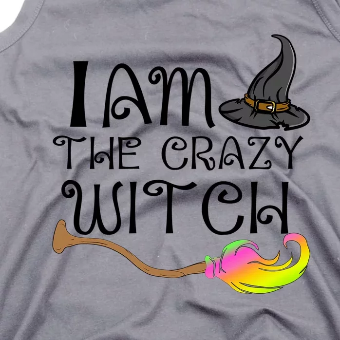 Halloween Matching Couples Pajamas Fun I Am The Crazy Witch Gift Tank Top