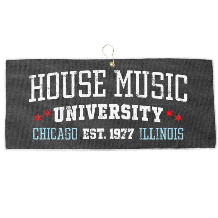 House Music Chicago House Music DJ EDM Large Microfiber Waffle Golf Towel