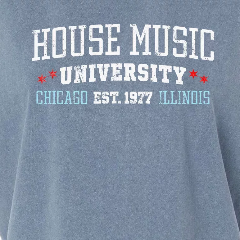 House Music Chicago House Music DJ EDM Garment-Dyed Women's Muscle Tee