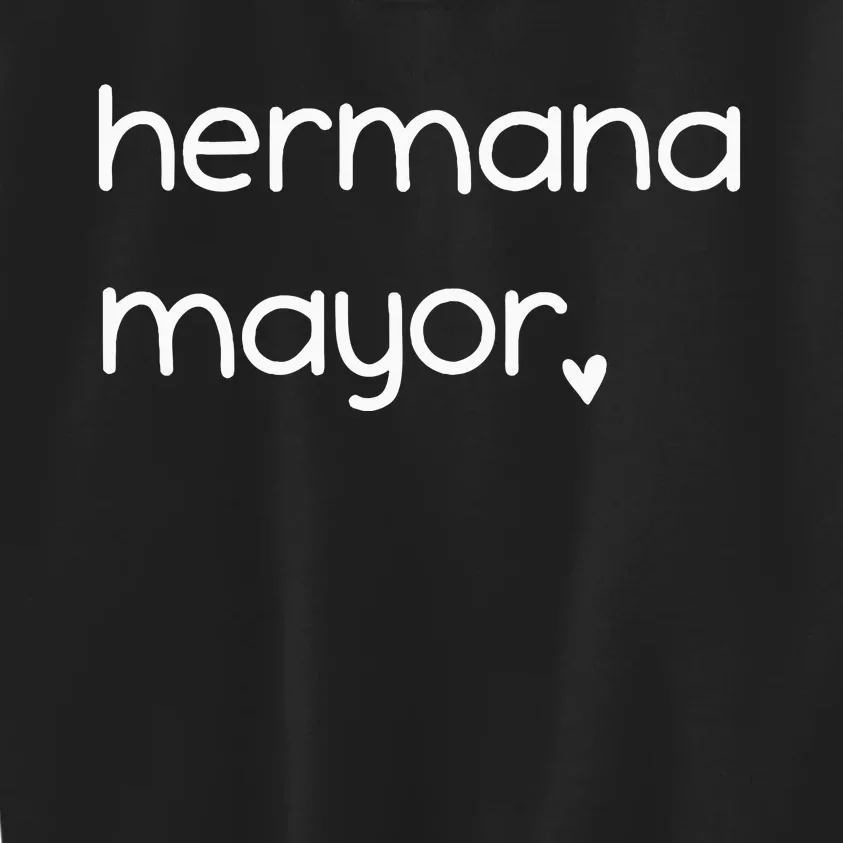 Hermana Mayor Cute Big Sister Spanish Kids Sweatshirt