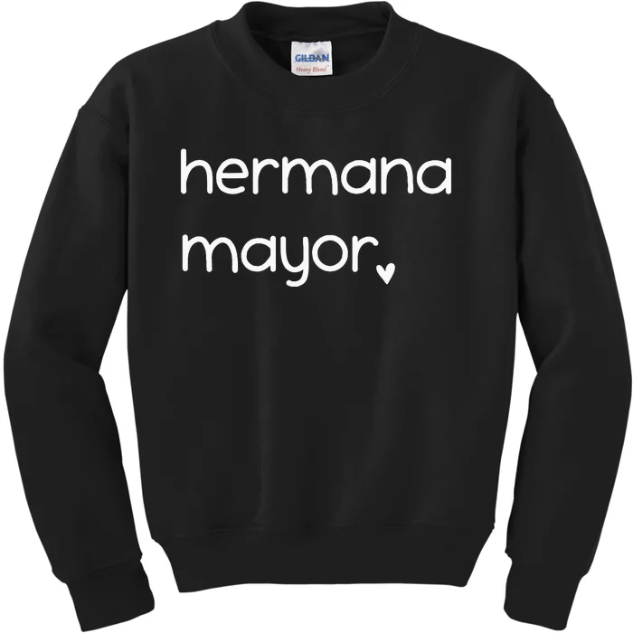 Hermana Mayor Cute Big Sister Spanish Kids Sweatshirt