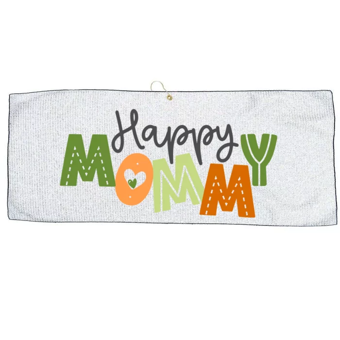 Happy Mommy Cute Mom Gift Large Microfiber Waffle Golf Towel