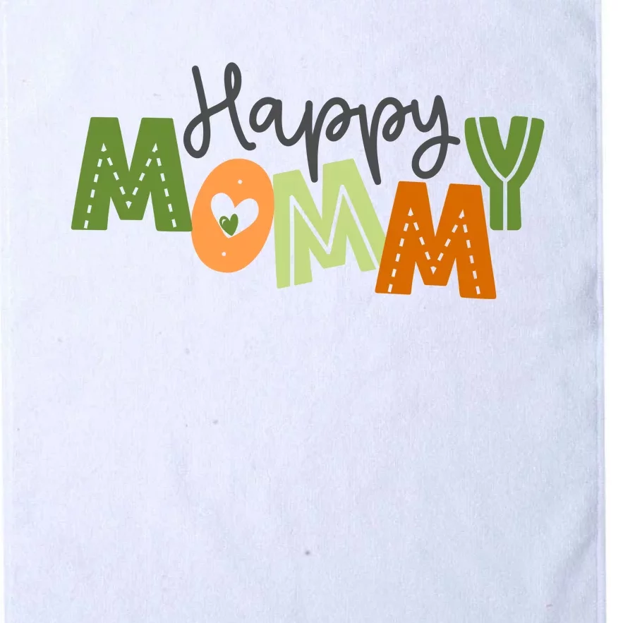 Happy Mommy Cute Mom Gift Platinum Collection Golf Towel