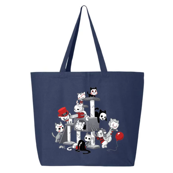 Horror Movies Cat Funny Halloween 25L Jumbo Tote