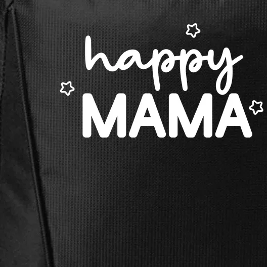 Happy Mama Cute Mom Gift City Backpack