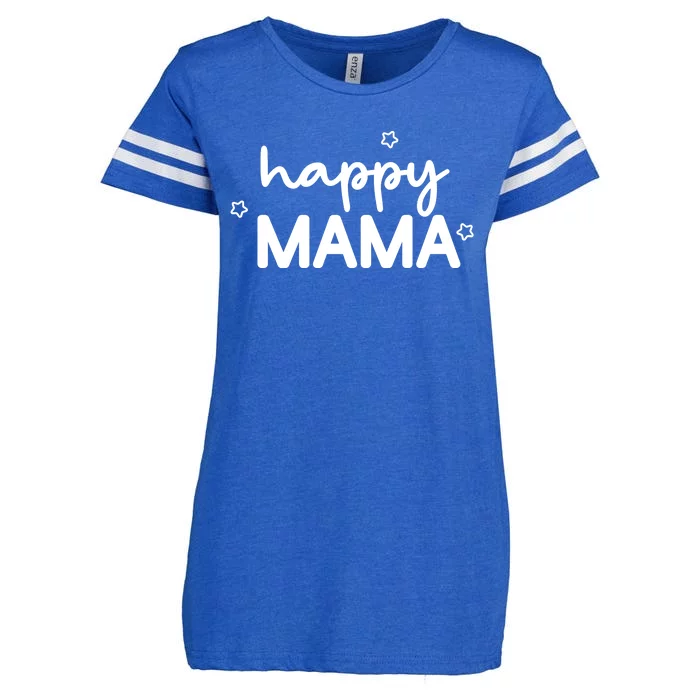 Happy Mama Cute Mom Gift Enza Ladies Jersey Football T-Shirt