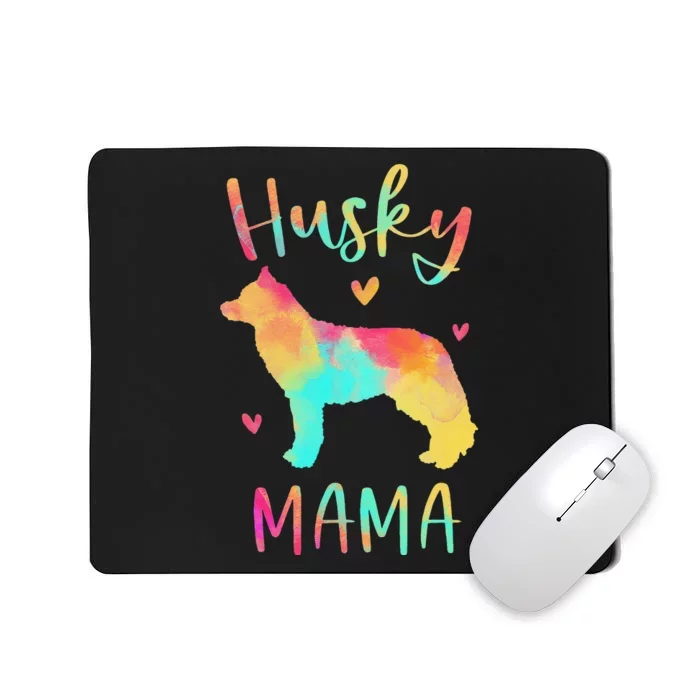 Husky Mama Colorful Siberian Husky Gifts Dog Mom Mousepad