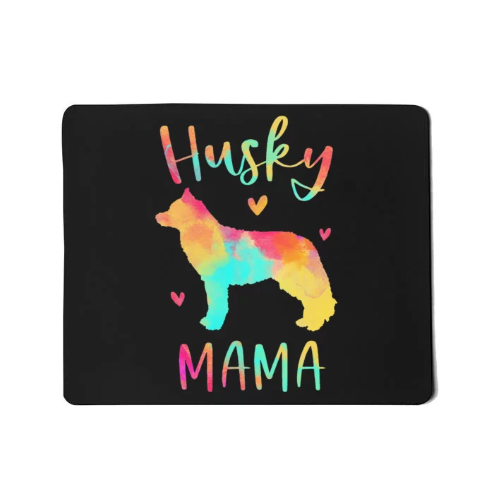 Husky Mama Colorful Siberian Husky Gifts Dog Mom Mousepad