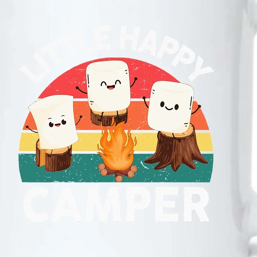 Happy Marshmallow Camper Boy Cute Camping Black Color Changing Mug