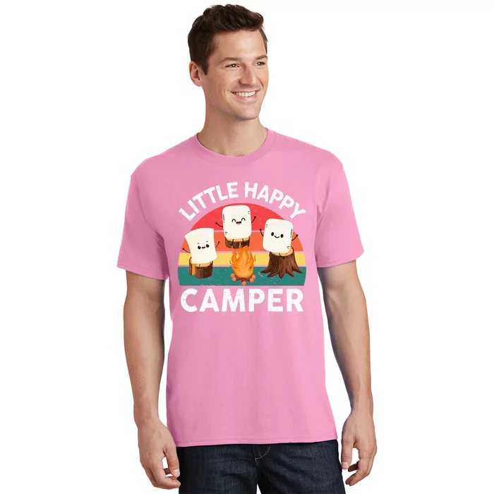 Happy Marshmallow Camper Boy Cute Camping T-Shirt