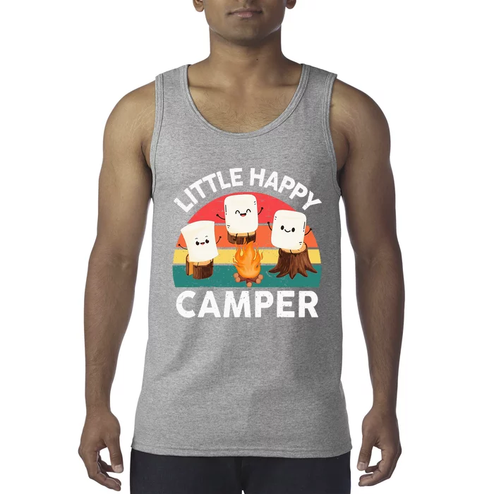 Happy Marshmallow Camper Boy Cute Camping Tank Top