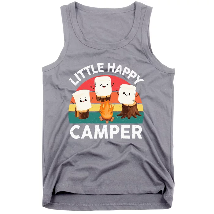 Happy Marshmallow Camper Boy Cute Camping Tank Top