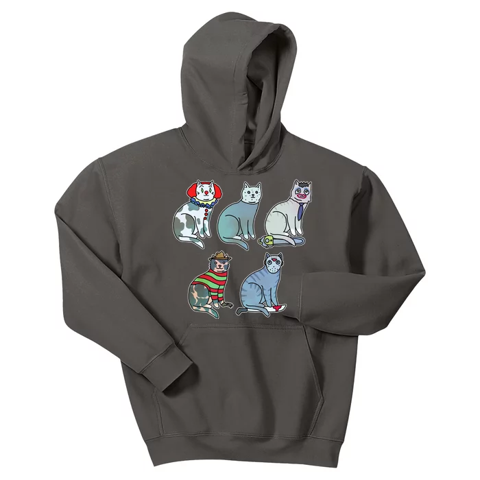 Horror Movie Cats Kids Hoodie