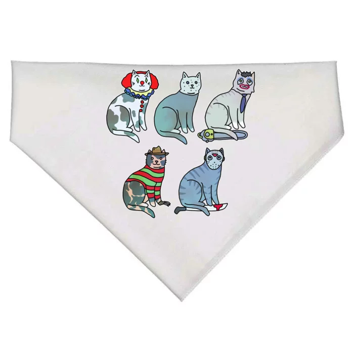 Horror Movie Cats USA-Made Doggie Bandana