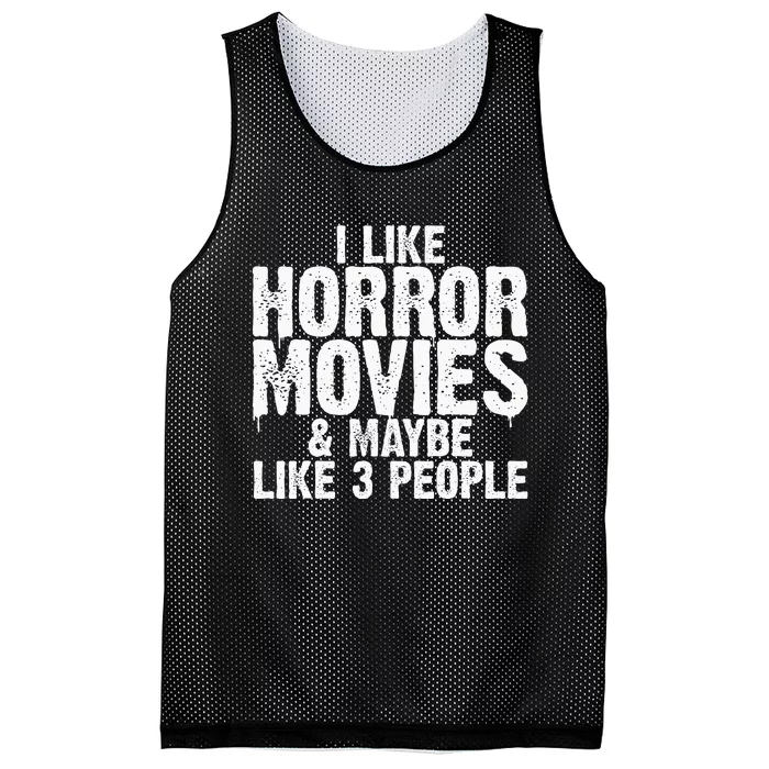 Horror Movie Design For Women Horror Movie Lover Mesh Reversible Basketball Jersey Tank