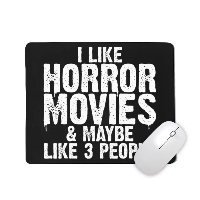 Horror Movie Design For Women Horror Movie Lover Mousepad