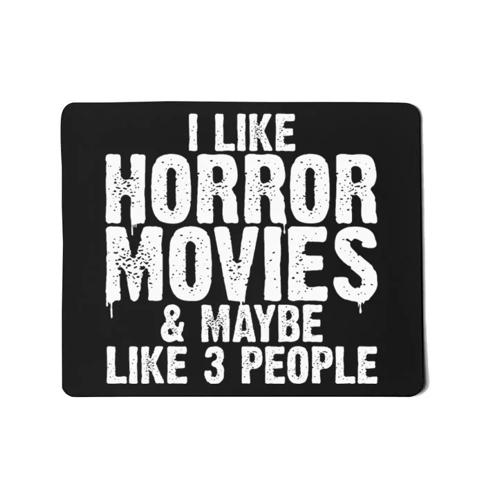 Horror Movie Design For Women Horror Movie Lover Mousepad