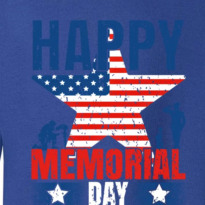 Happy Memorial Day Gift Memorial Day Gift Toddler Sweatshirt