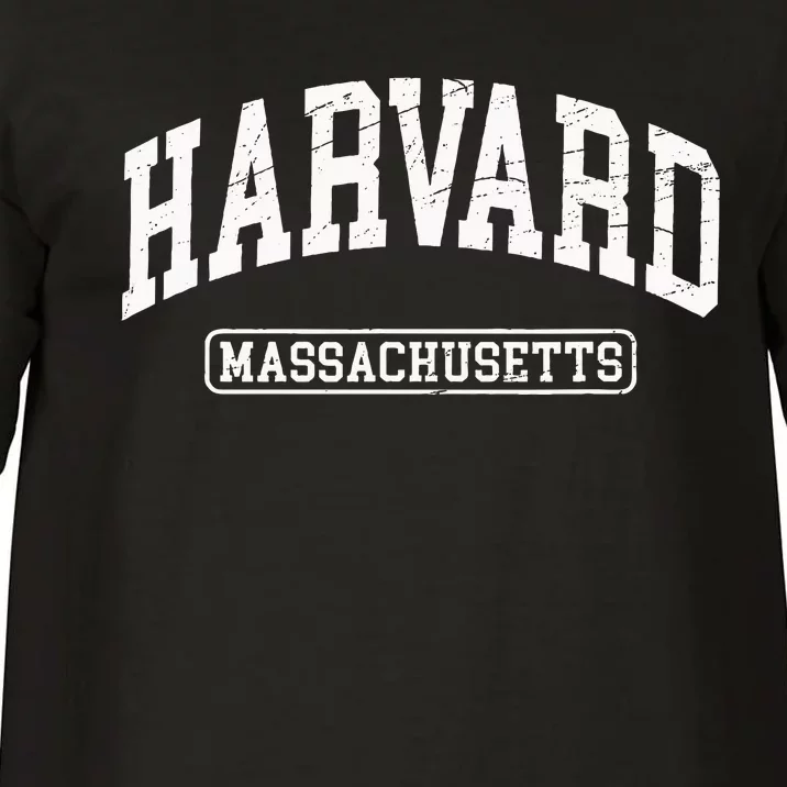 H.A.R.V.A.R.D Massachusetts Distressed Design Print Classic Comfort Colors T-Shirt