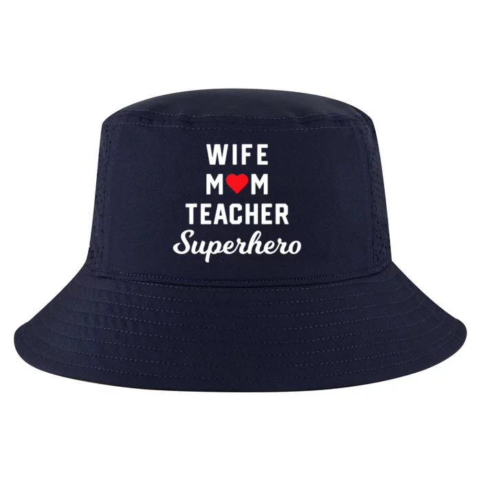 Happy Mother's Day Wife Mom Teacher Superhero Gift Cool Comfort Performance Bucket Hat