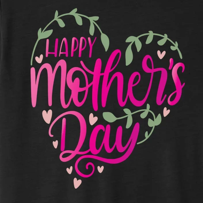 Happy Mother's Day Heart Flower ChromaSoft Performance T-Shirt