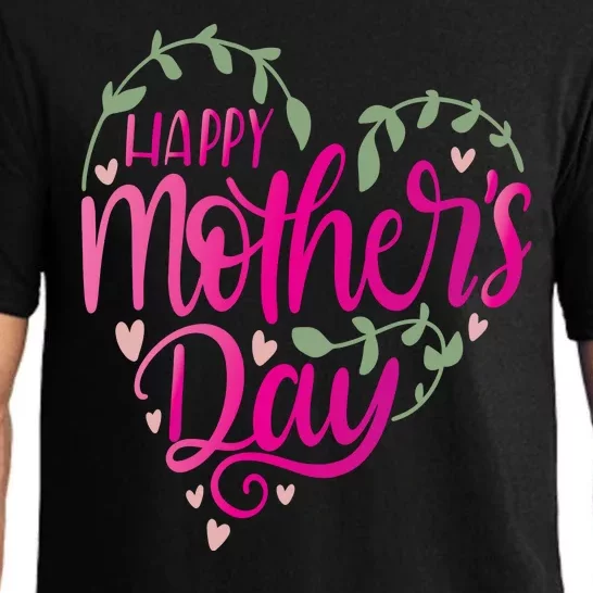 Happy Mother's Day Heart Flower Pajama Set