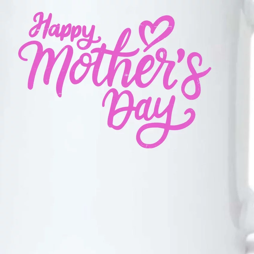 Happy Mothers Day Heart Cute Gift Black Color Changing Mug