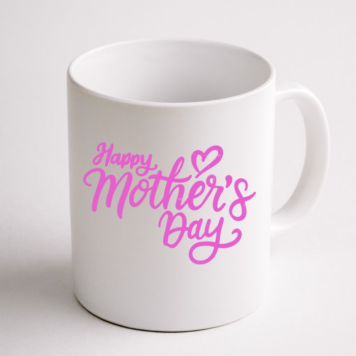 Happy Mothers Day Heart Cute Gift Front & Back Coffee Mug