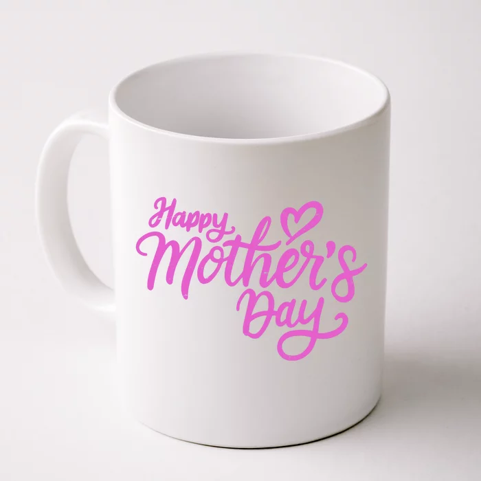 Happy Mothers Day Heart Cute Gift Front & Back Coffee Mug