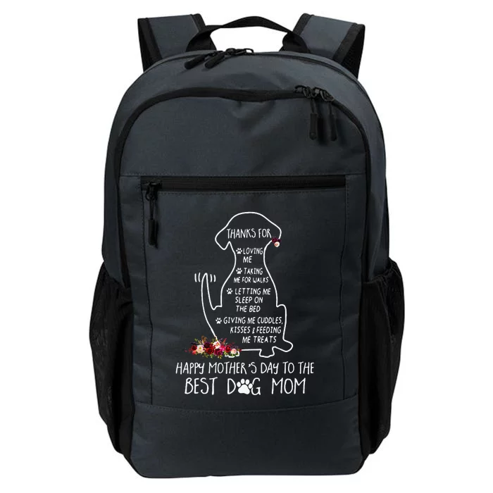 Happy Mothers Day Dog Mom Cute Daily Commute Backpack