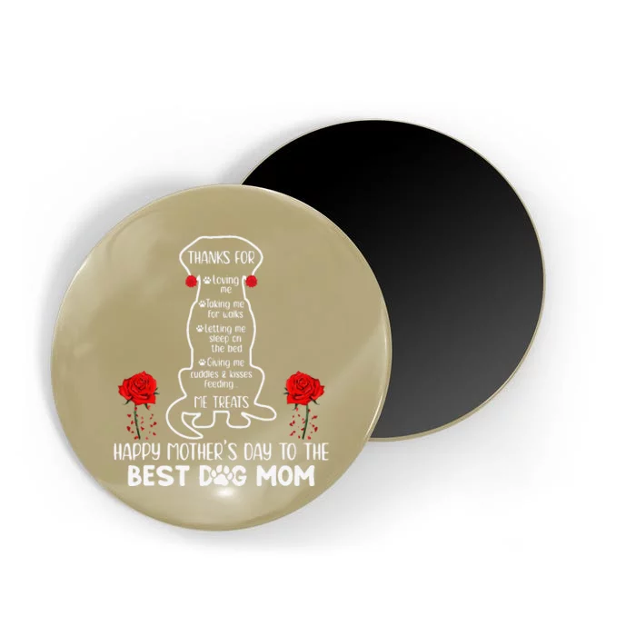 Happy Mothers Day Dog Mom Gift Magnet