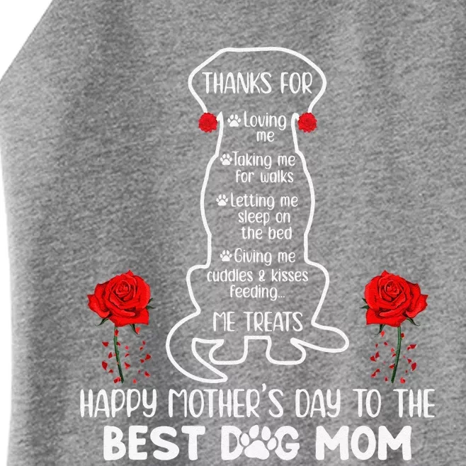 Happy Mothers Day Dog Mom Gift Women’s Perfect Tri Rocker Tank