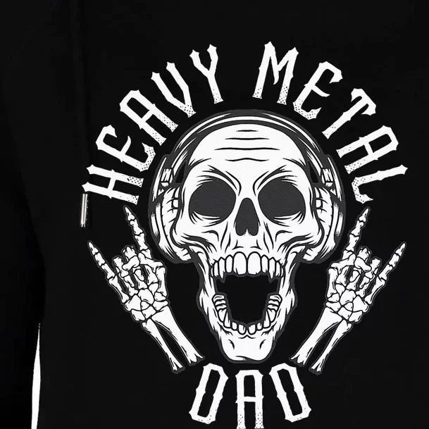 Heavy Metal Dad Rock Metalhead Heavy Metal Dad Womens Funnel Neck Pullover Hood