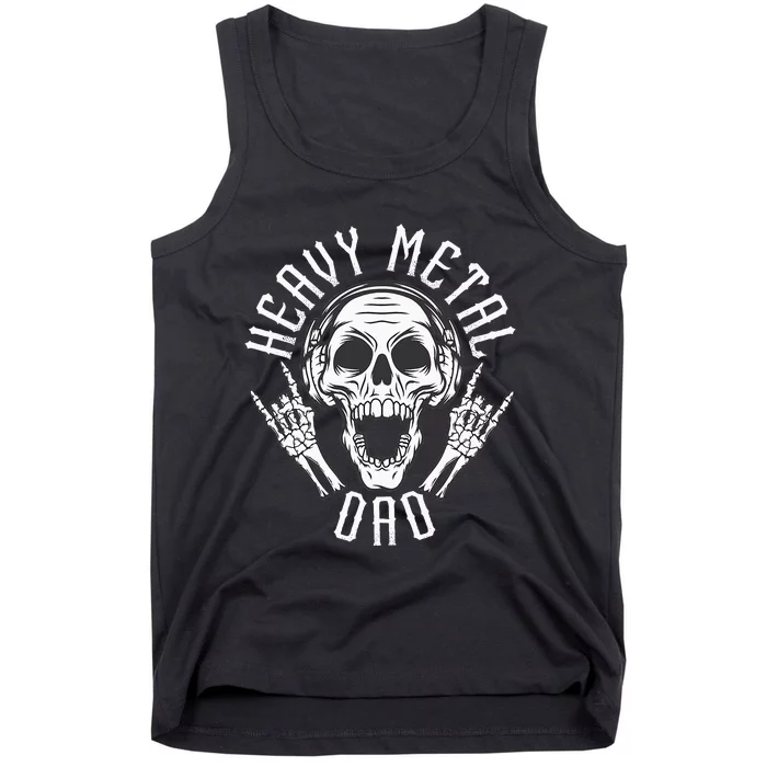 Heavy Metal Dad Rock Metalhead Heavy Metal Dad Tank Top